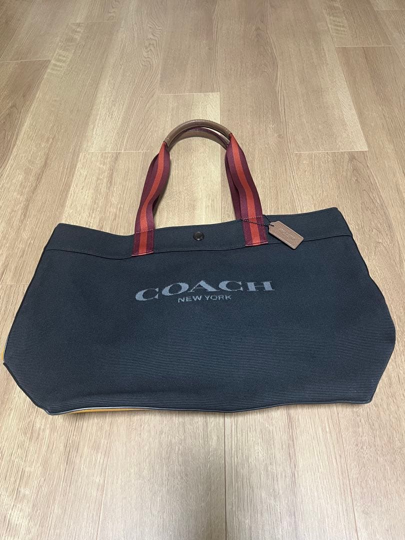 COACH トートバッグ ブラック/イエロー