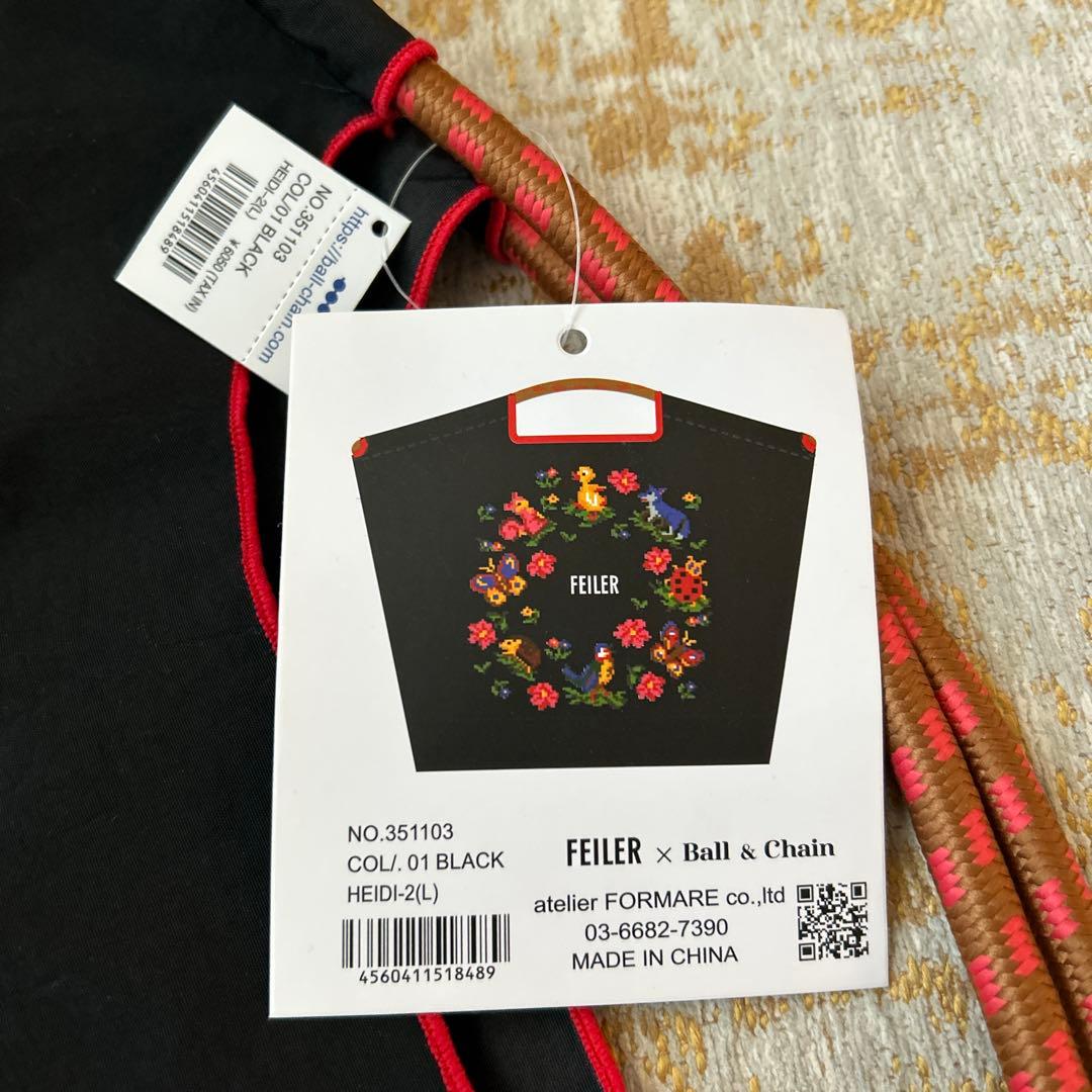 ボールアンドチェーン×フェイラーコラボレーション ブラック L