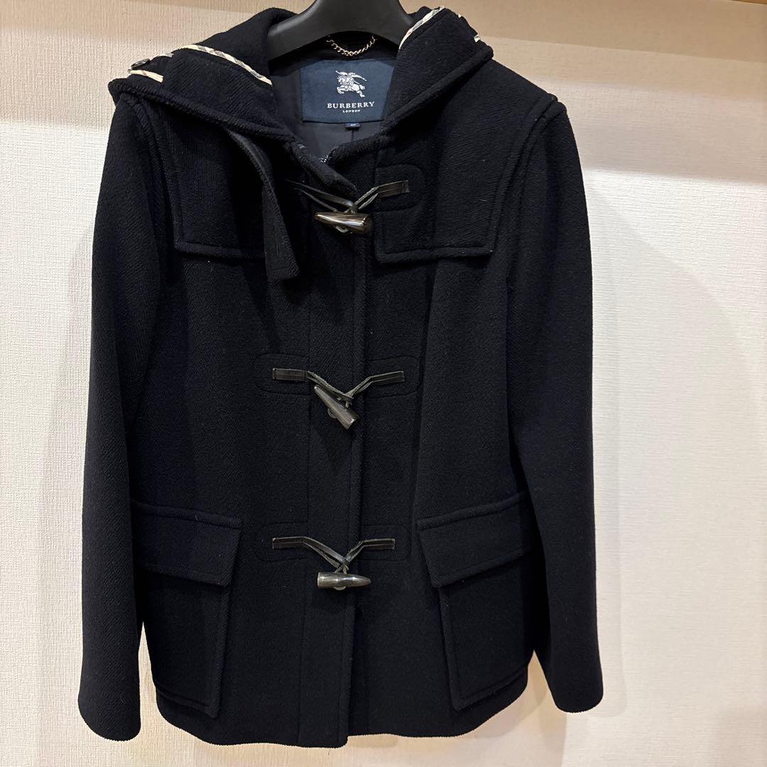 Burberry London 黒　ダッフルコート 40