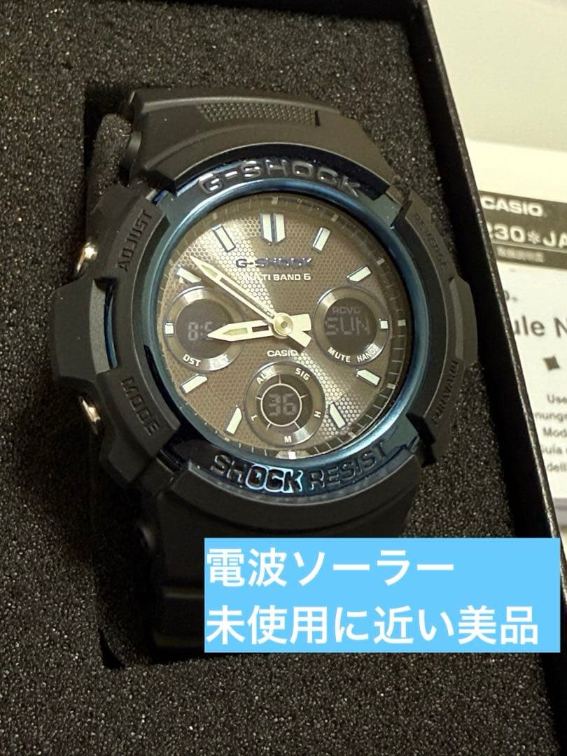 カシオG-SHOCK AWG-M100A-1AER 電波ソーラー未使用に近い美品