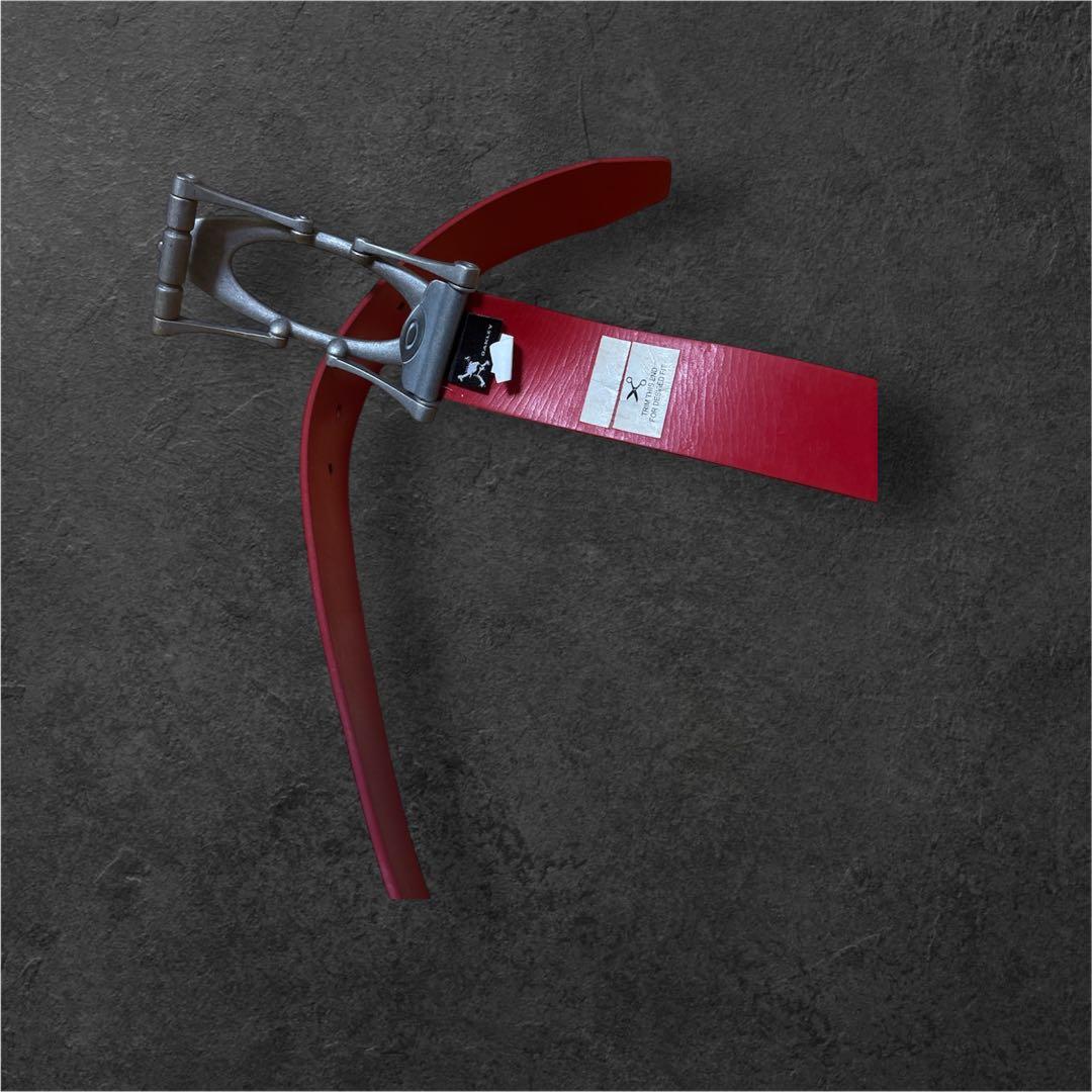 Oakley ベルト　オークリー　y2k 90s 00s 赤　差し色