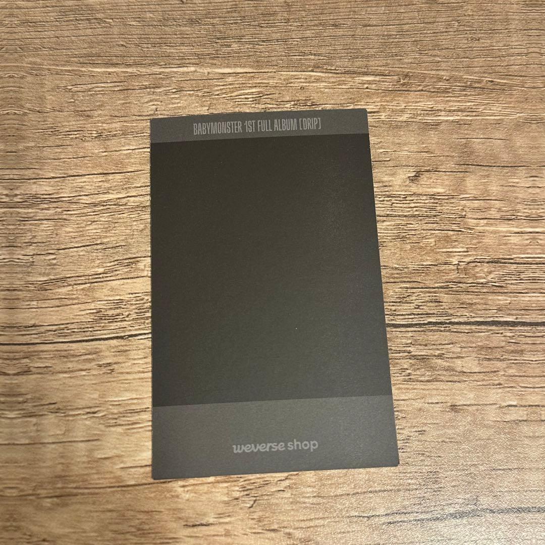 BABYMONSTER ベビモン　DRIP weverse 当選　トレカ　アサ