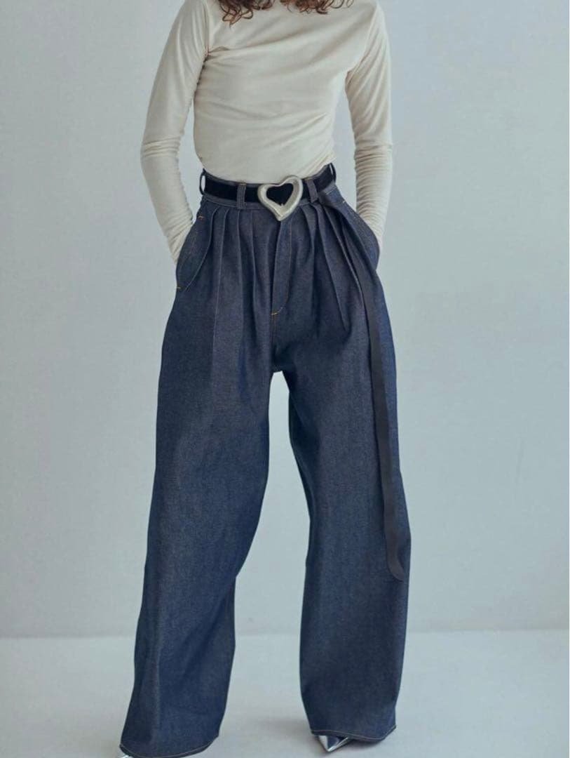 小物 SEA BIG HEART SUEDE BELT