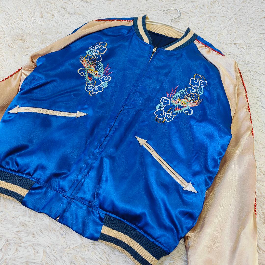 美品タイガー&ドラゴン ジャパン スカジャン リバーシブル M 相当