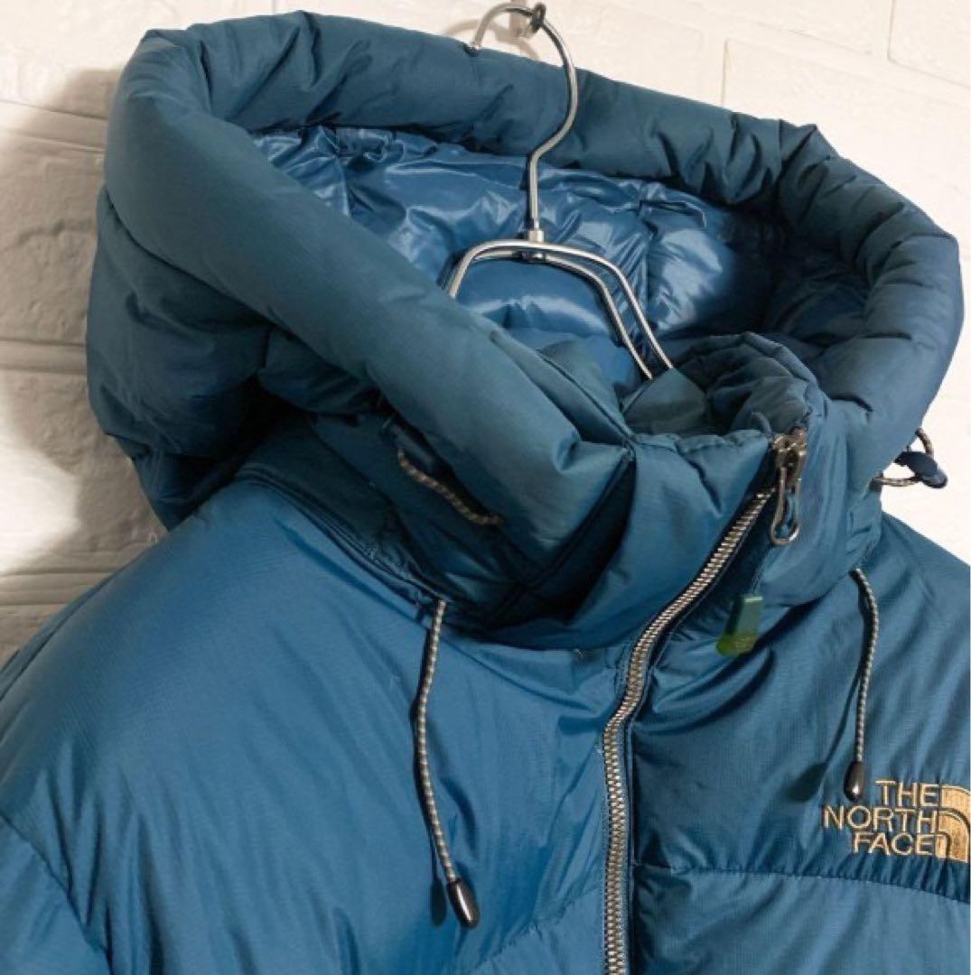《激レア》ノースフェイス ダウン くすみブルー XL レディース
