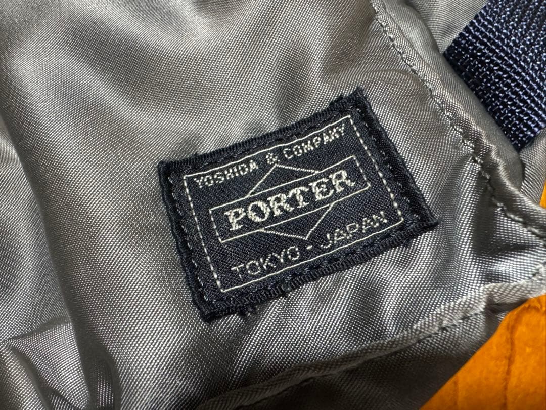 美品 PORTER PX TANKER ウエストバッグ シルバー グレー