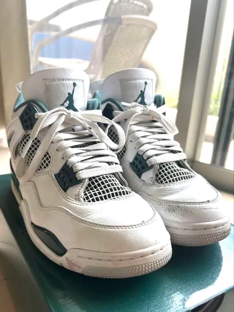 Air Jordan 4 retro ホワイト/グリーン