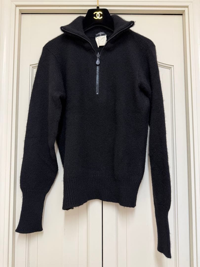 最終価格　ヴィンテージ　CHANEL セーター　ココマーク　ブラック