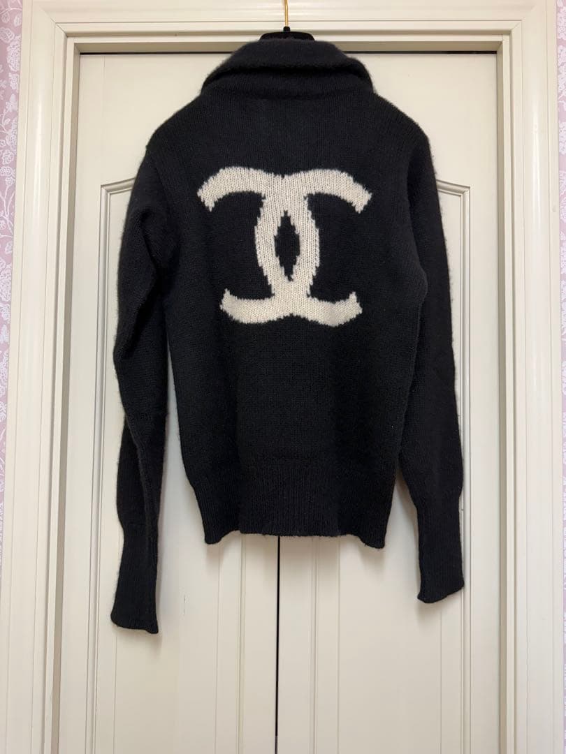 最終価格　ヴィンテージ　CHANEL セーター　ココマーク　ブラック