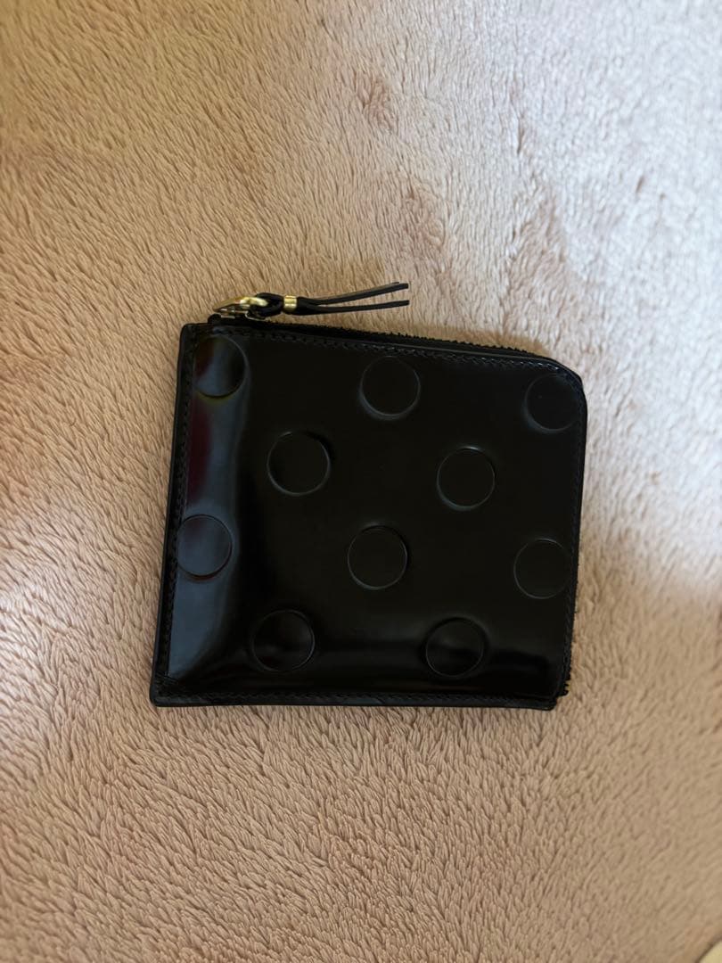 DOTS EMBOSSED LINE 財布 コムデギャルソン