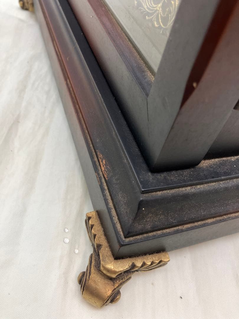 動作品ドイツ MAUTHE社ゼンマイ式置時計 15分ウエストミンスターチャイム