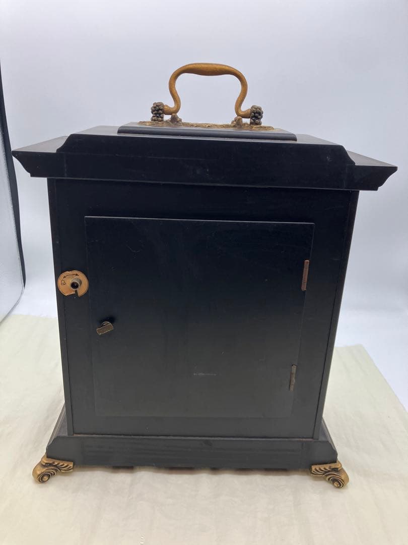 動作品ドイツ MAUTHE社ゼンマイ式置時計 15分ウエストミンスターチャイム