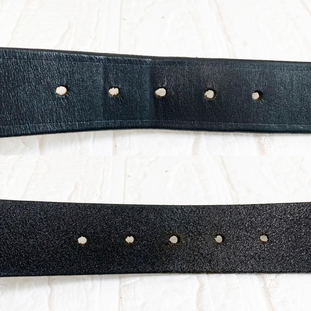 GUCCI グッチ　ベルト　ブラック　シルバー