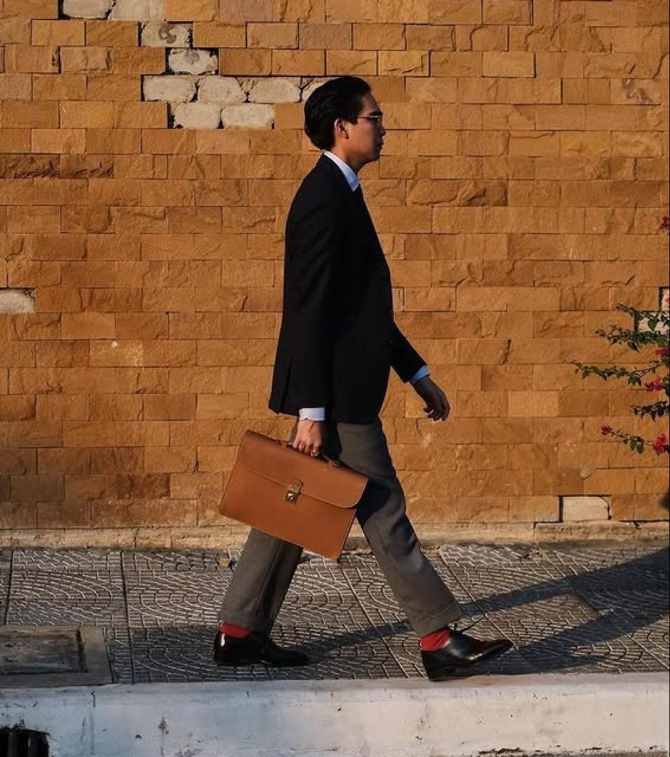 未使用新品 ACATE アカーテ ブリーフバッグ ブリーフケース ブラウン