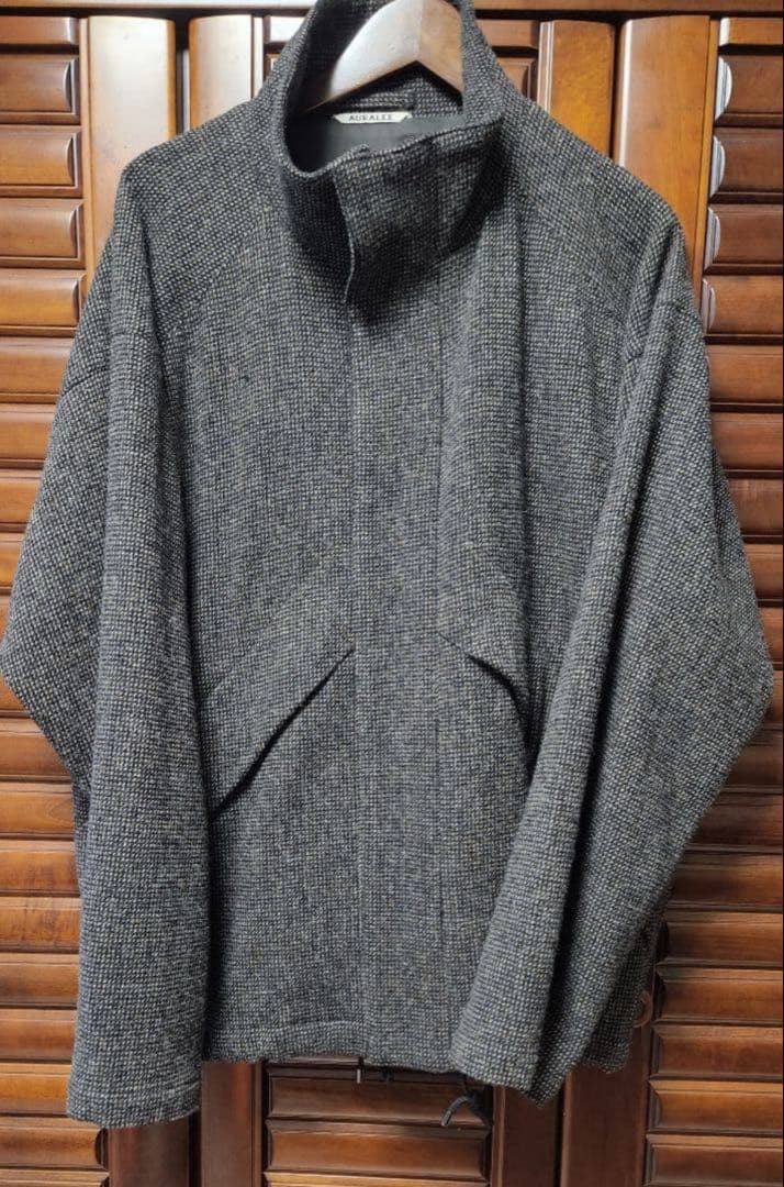 ジャケット・アウター AURALEE / Wool Hairline Light Tweed Zip