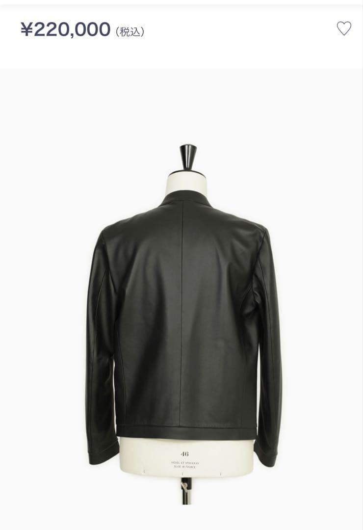 「M」CALIBRO 12 ナッパレザー シングルライダースジャケット