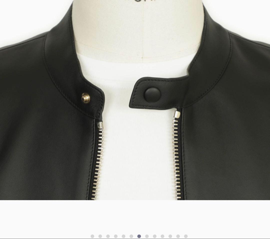 「M」CALIBRO 12 ナッパレザー シングルライダースジャケット