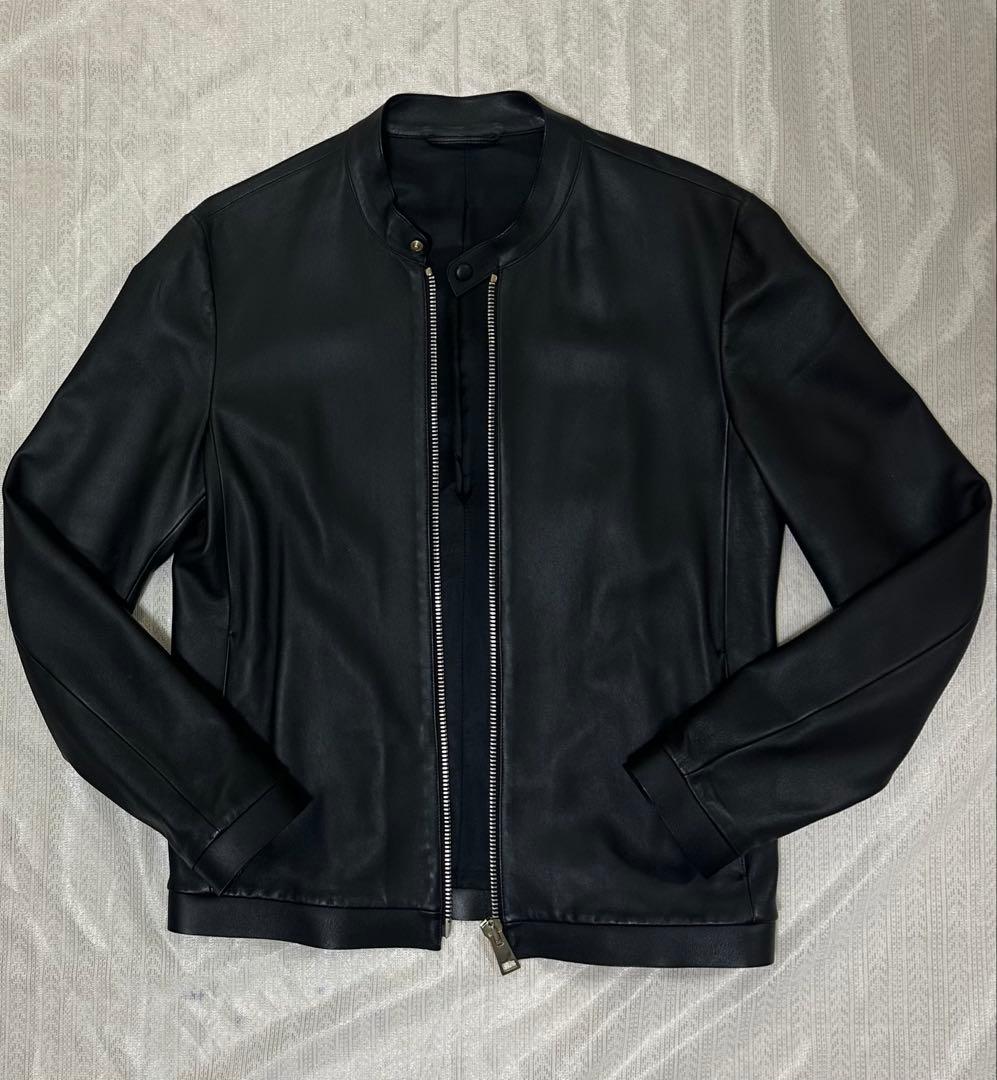 「M」CALIBRO 12 ナッパレザー シングルライダースジャケット