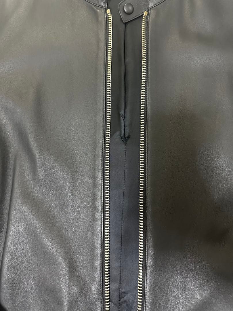 「M」CALIBRO 12 ナッパレザー シングルライダースジャケット