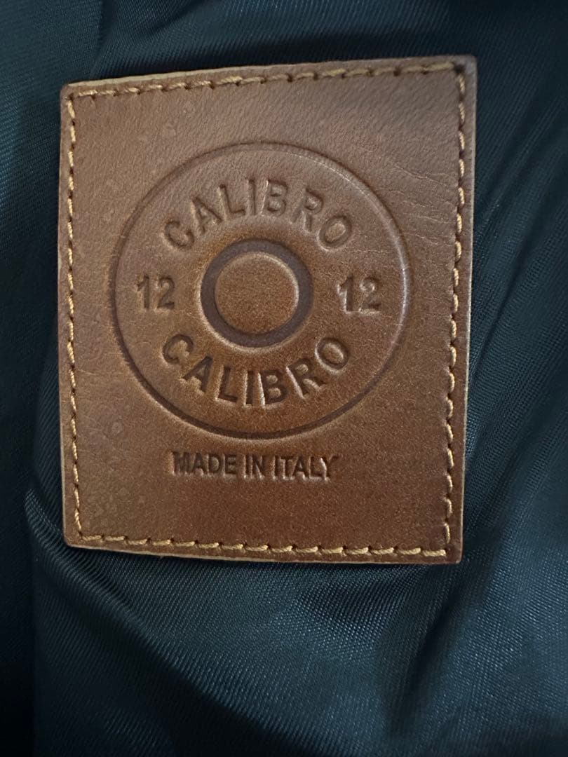 「M」CALIBRO 12 ナッパレザー シングルライダースジャケット