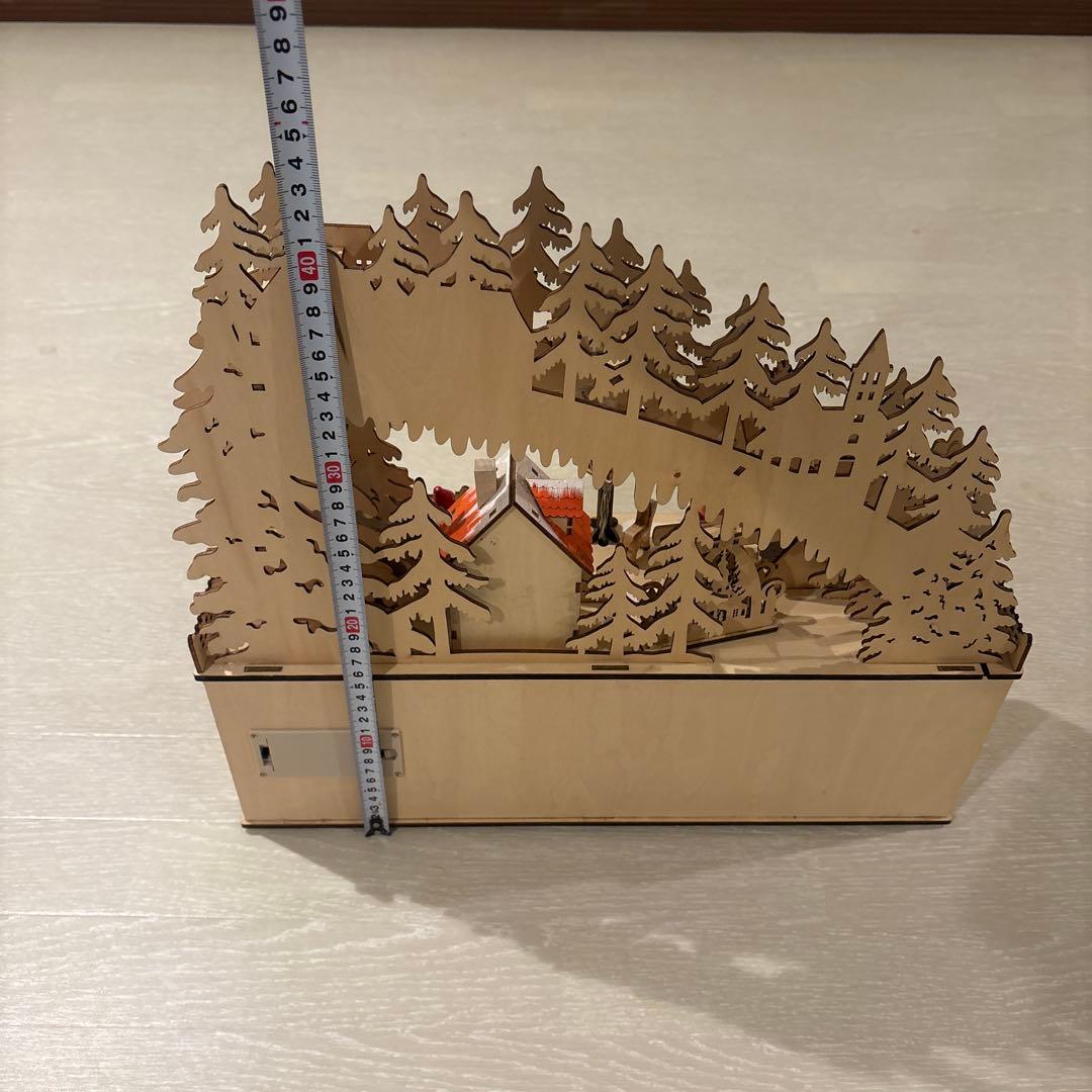 木製クリスマスLEDアドベントカレンダー