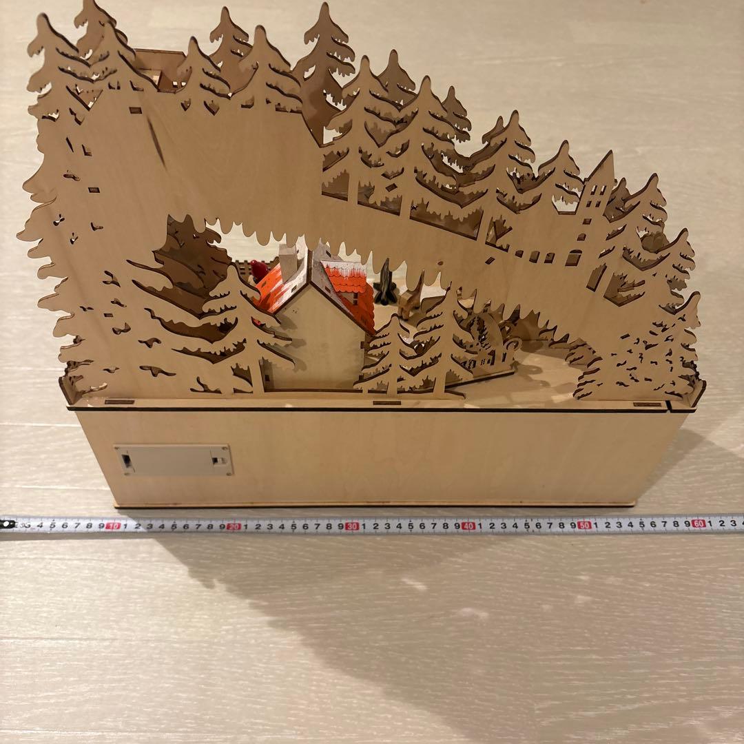 木製クリスマスLEDアドベントカレンダー