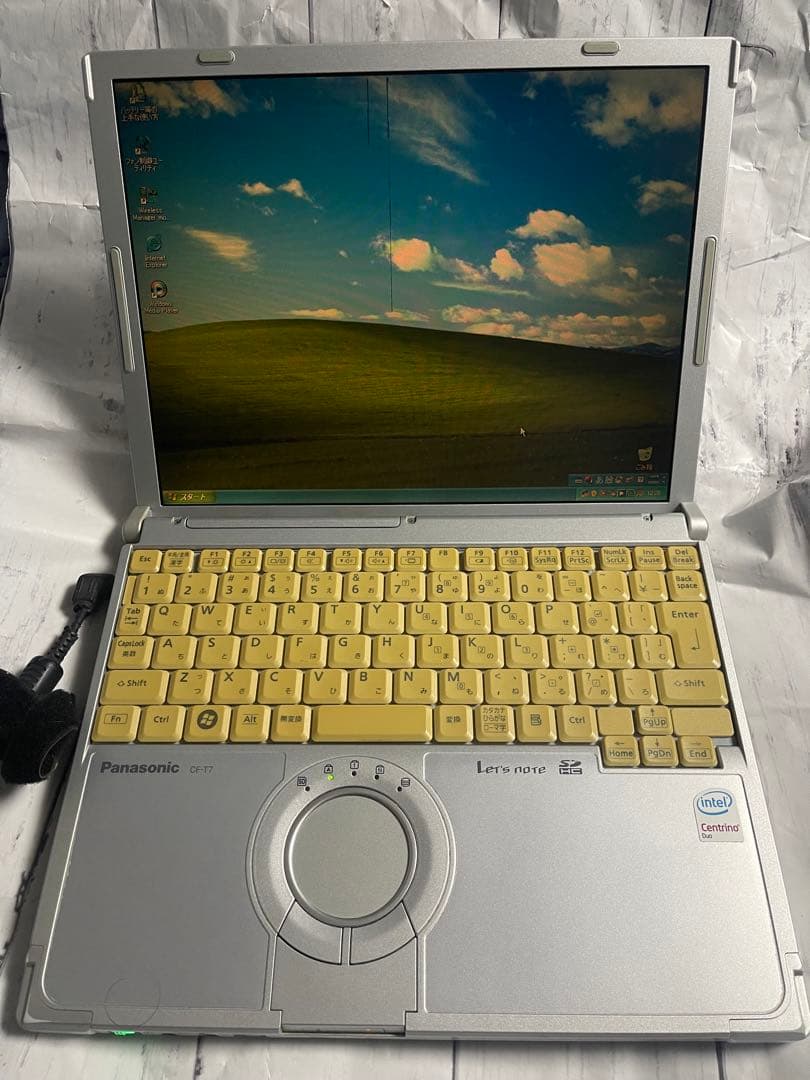 レッツノート T7 メモリ2GB増設XP/Vistaディスク付 画面黄ばみ縦線