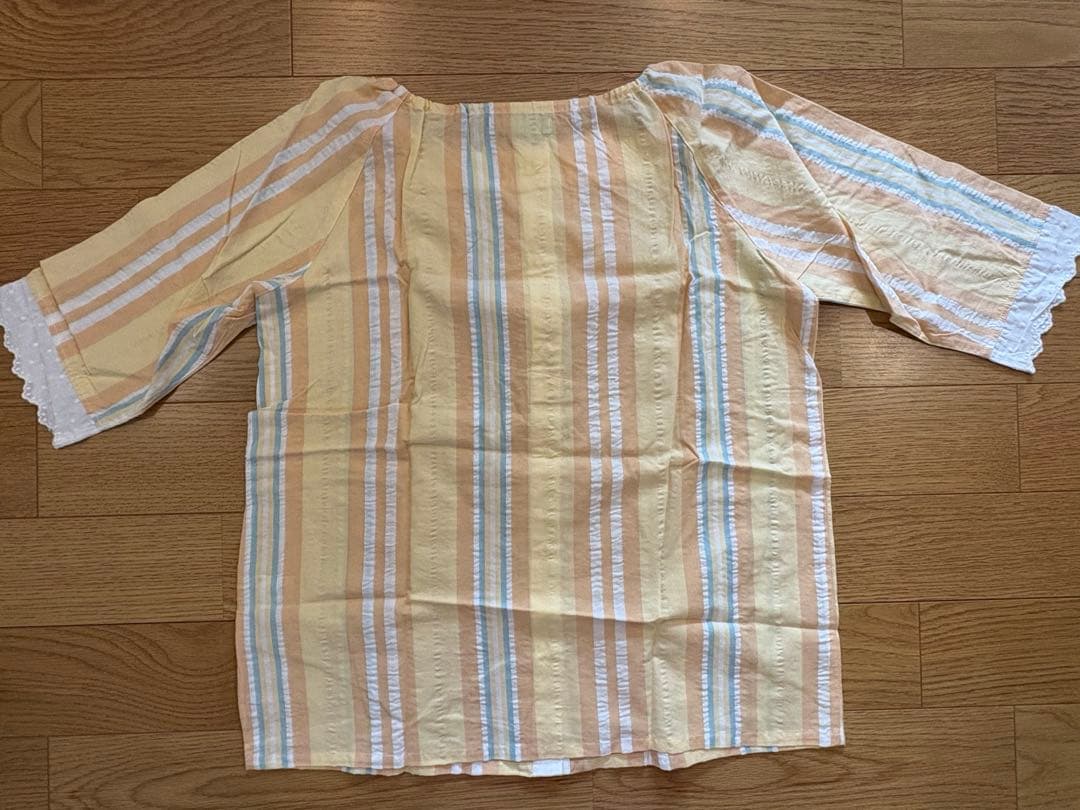 KID BLUE イエロー ストライプ パジャマ 新品未使用タグ付き