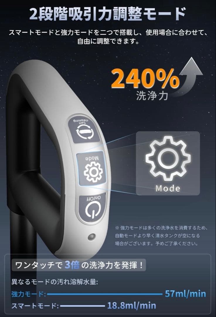 水拭き掃除機 掃除機 スティッククリーナー 乾湿両用クリーナー 自立式掃除機