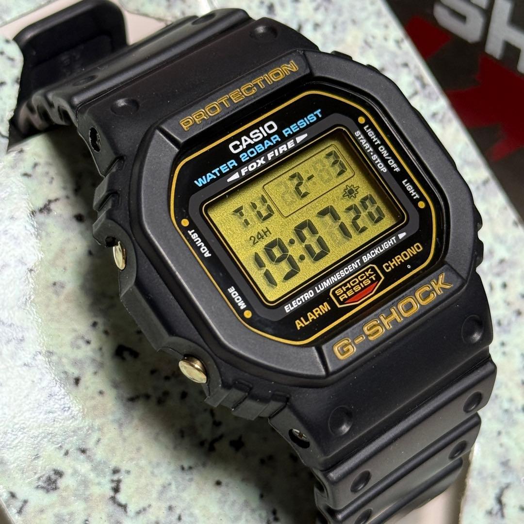 G-SHOCK DW-5600EG-9 初期型 ゴールド液晶 未使用品 元箱付き