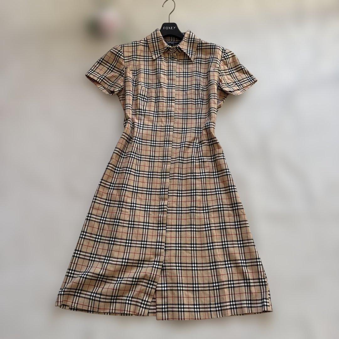 レア✨美品✨バーバリーブルーレーベル ワンピース ノバチェック シャツワンピ