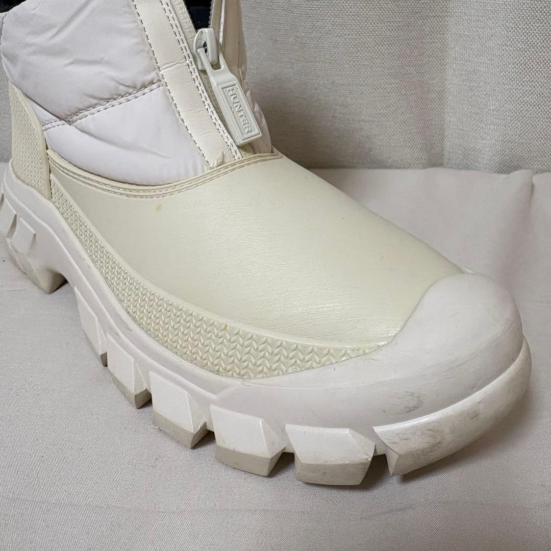 HUNTER 防水ブーツ ホワイト/スノーブーツ