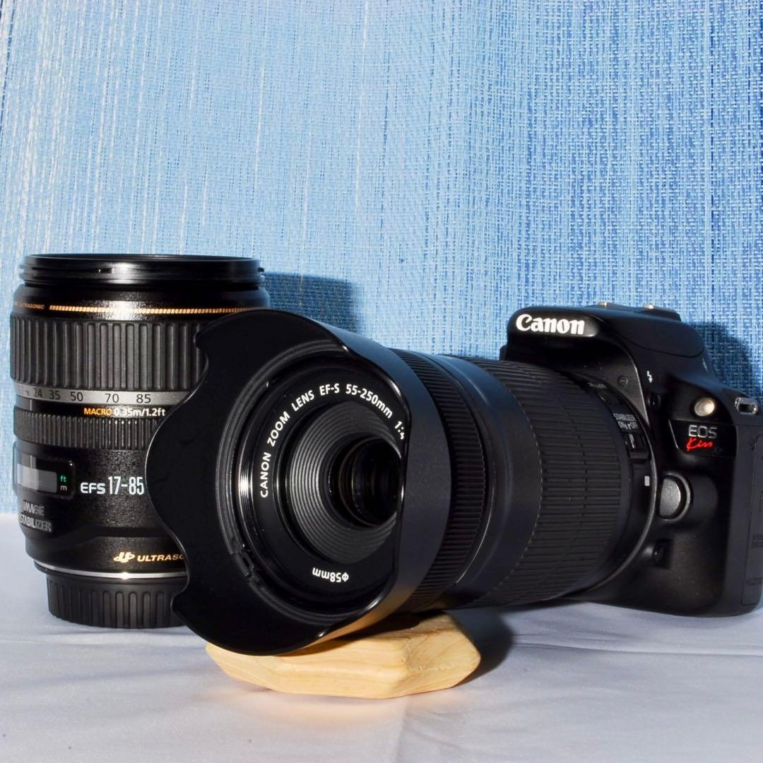 ♥️スマホ転送♪Canon キヤノン EOS Kiss X7 Wレンズセット♥️