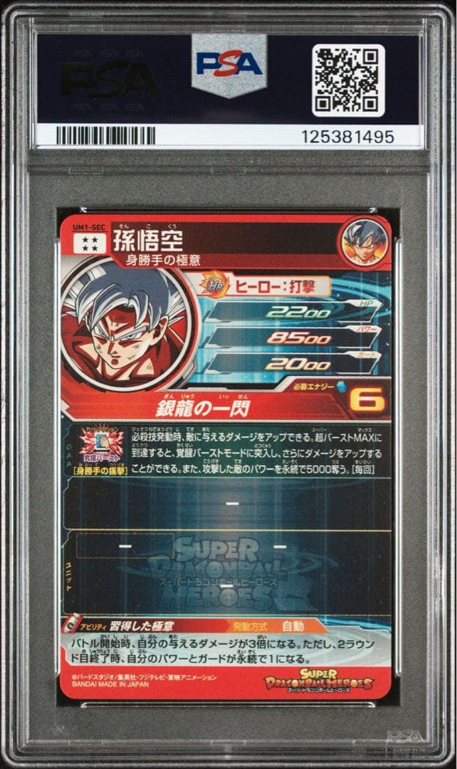 um1-sec 孫悟空　 MM6-LSEC 神龍 PSA10