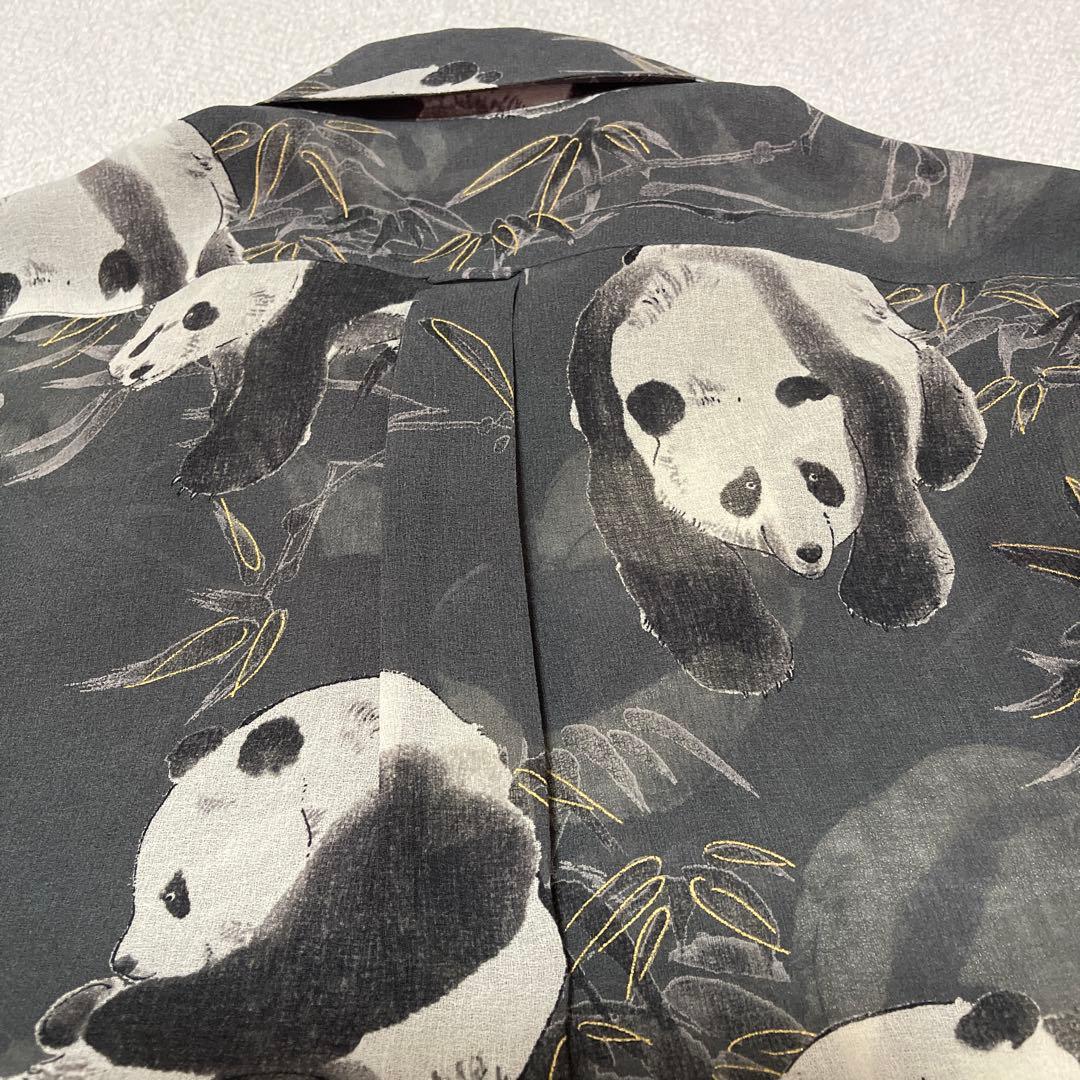 【未使用に近い】Powder パウダー　下迫秀樹　パンダ柄シャツブラウス