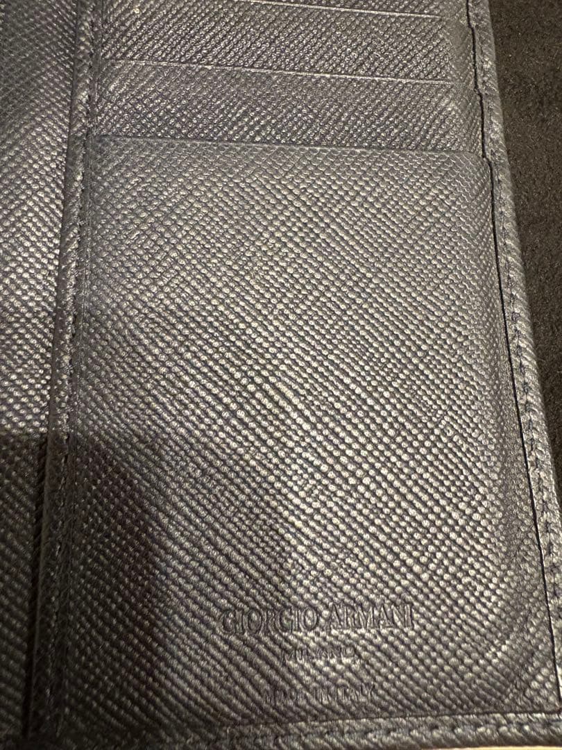 【箱付き】Giorgio Armani ブラック 長財布　ジョルジオアルマーニ