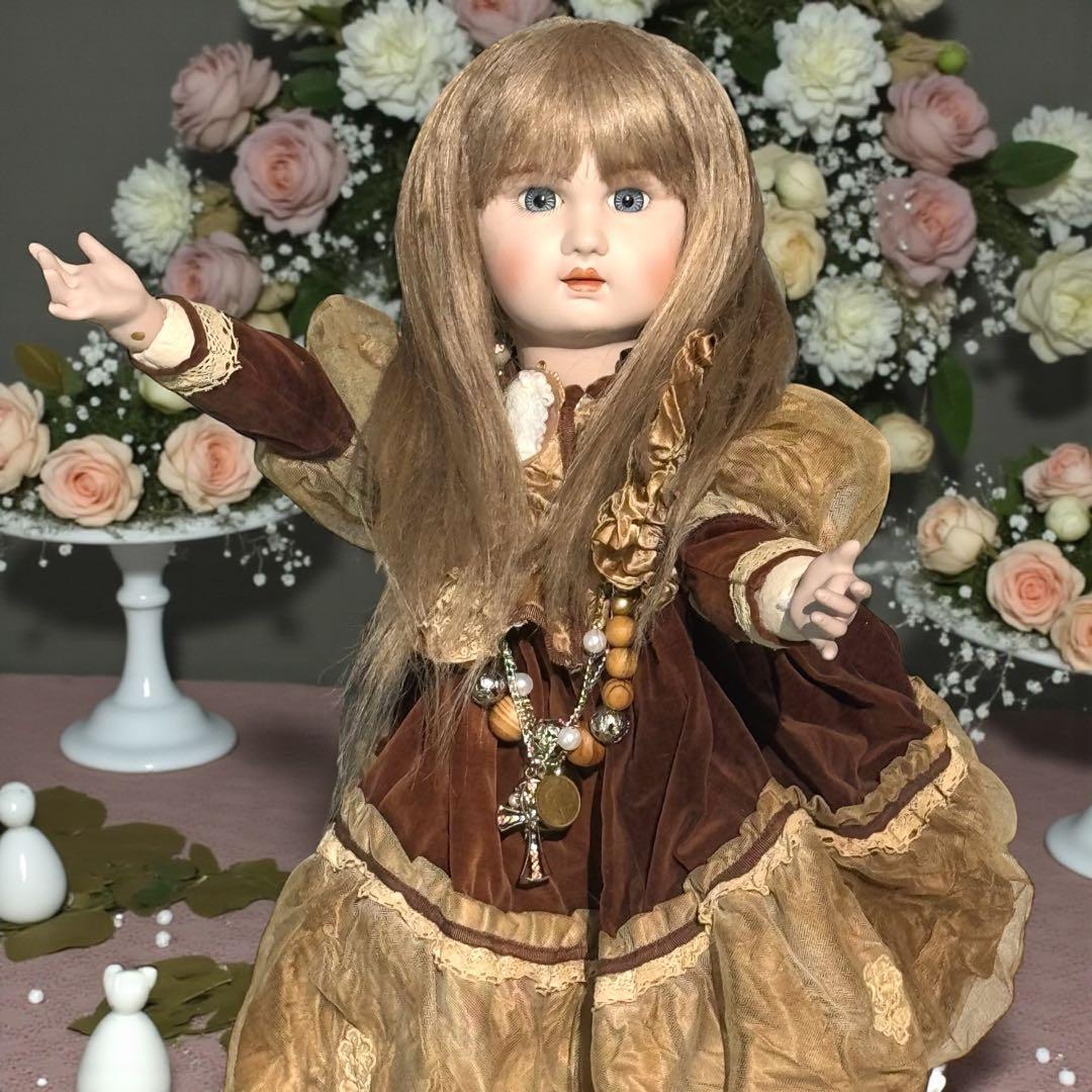 ビスクドール ジュモー フランス プリンセスドレス シェルカメオ エリザベスコイ