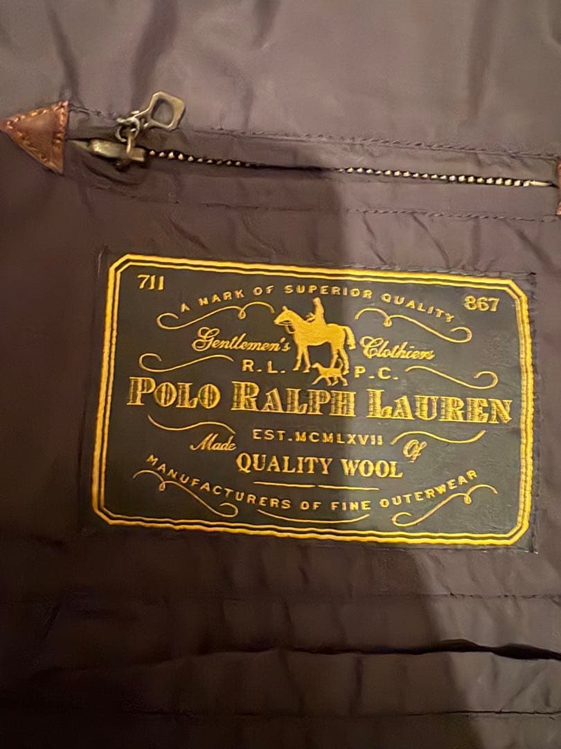 Polo Ralph Lauren ヘリンボーン ダウンベスト L