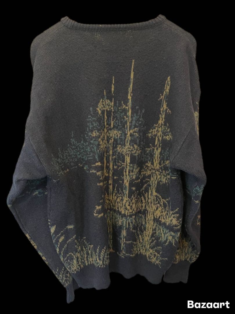 【極美品】70s PENDLETON LOBO マガモ柄 ウールニット USA製