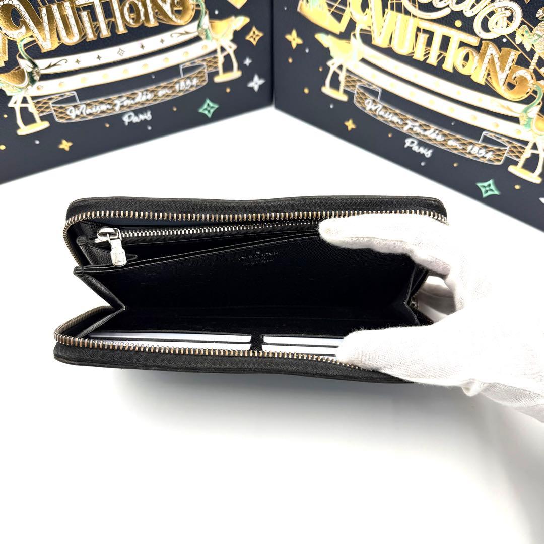 ルイヴィトン ジッピーウォレット エピ ノワール ラウンドファスナー 長財布 黒