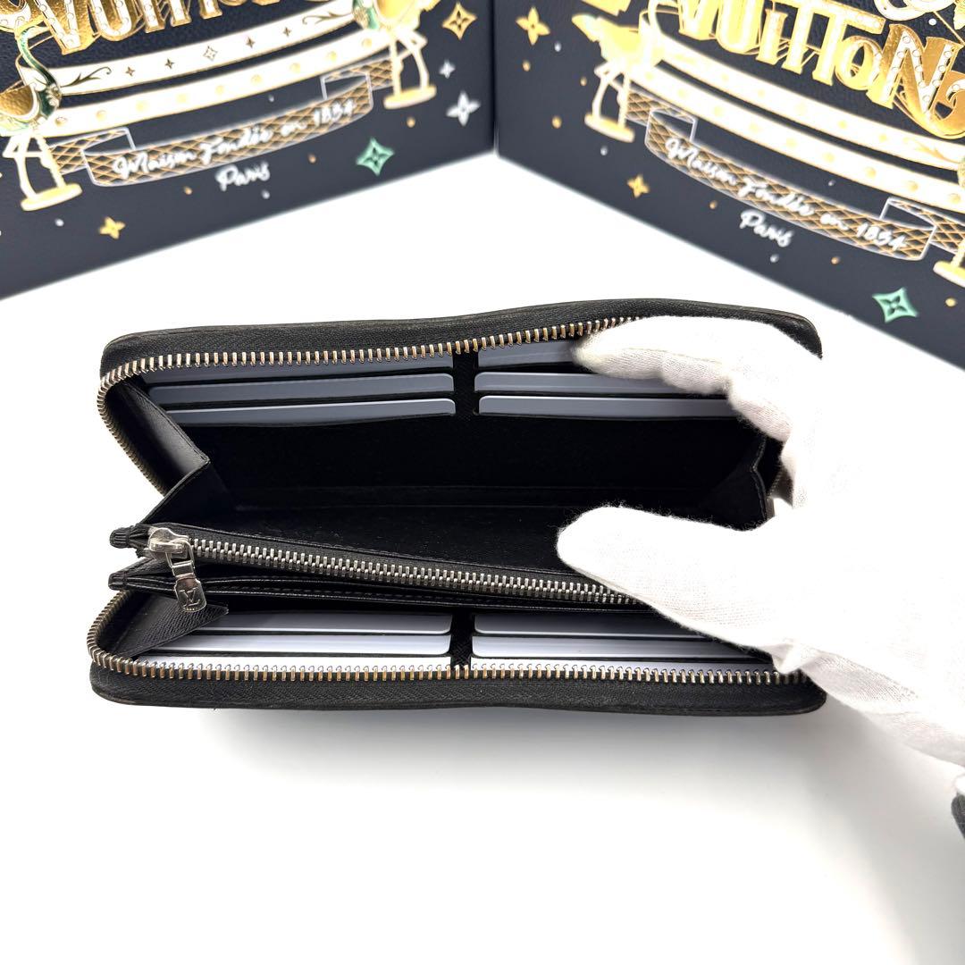 ルイヴィトン ジッピーウォレット エピ ノワール ラウンドファスナー 長財布 黒