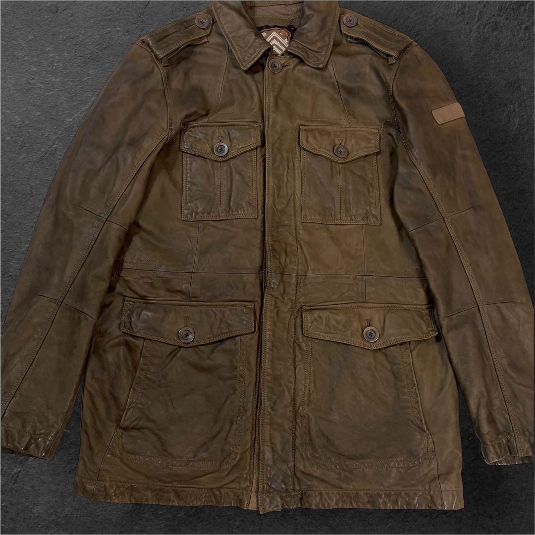 90s Old GAP 本革 レザー フィールドJKT M
