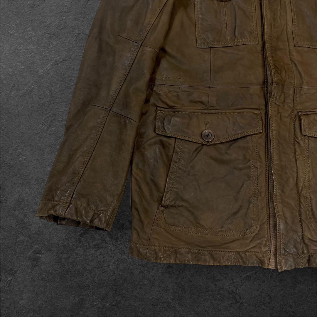 90s Old GAP 本革 レザー フィールドJKT M