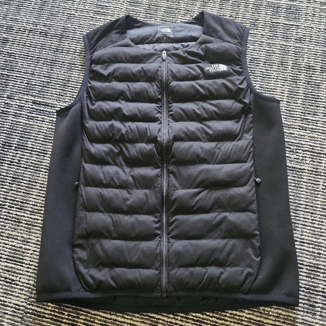 フラワー THE NORTH FACE ブラック レッドランベスト M