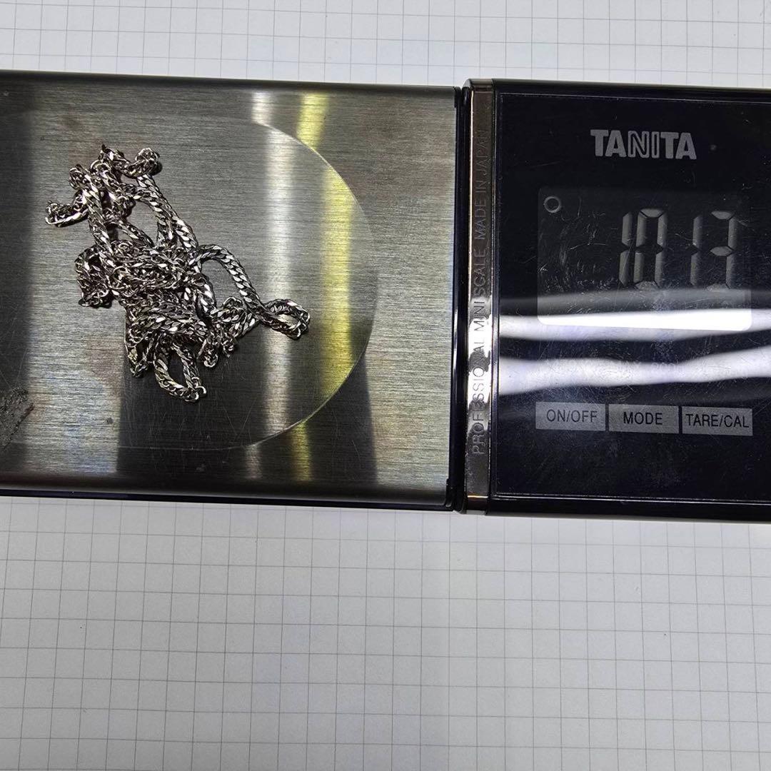 プラチナ850、6面ダブルキヘイチェーン10.13グラム50センチ