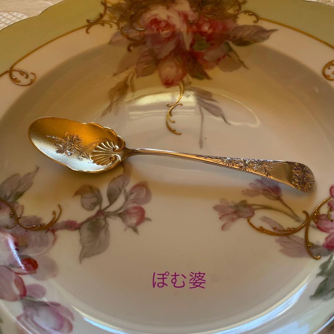 【Gorham／Dominick&Haff】純銀／アイスクリームスプーン 各２本