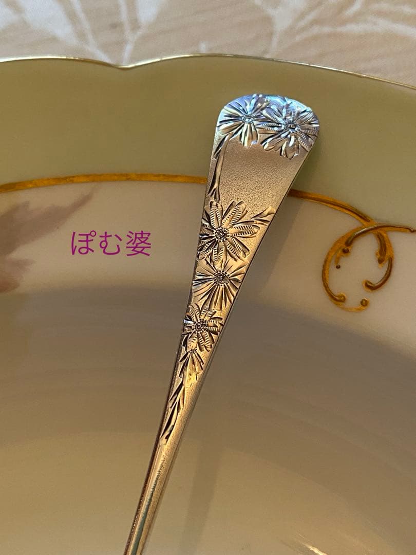 【Gorham／Dominick&Haff】純銀／アイスクリームスプーン 各２本