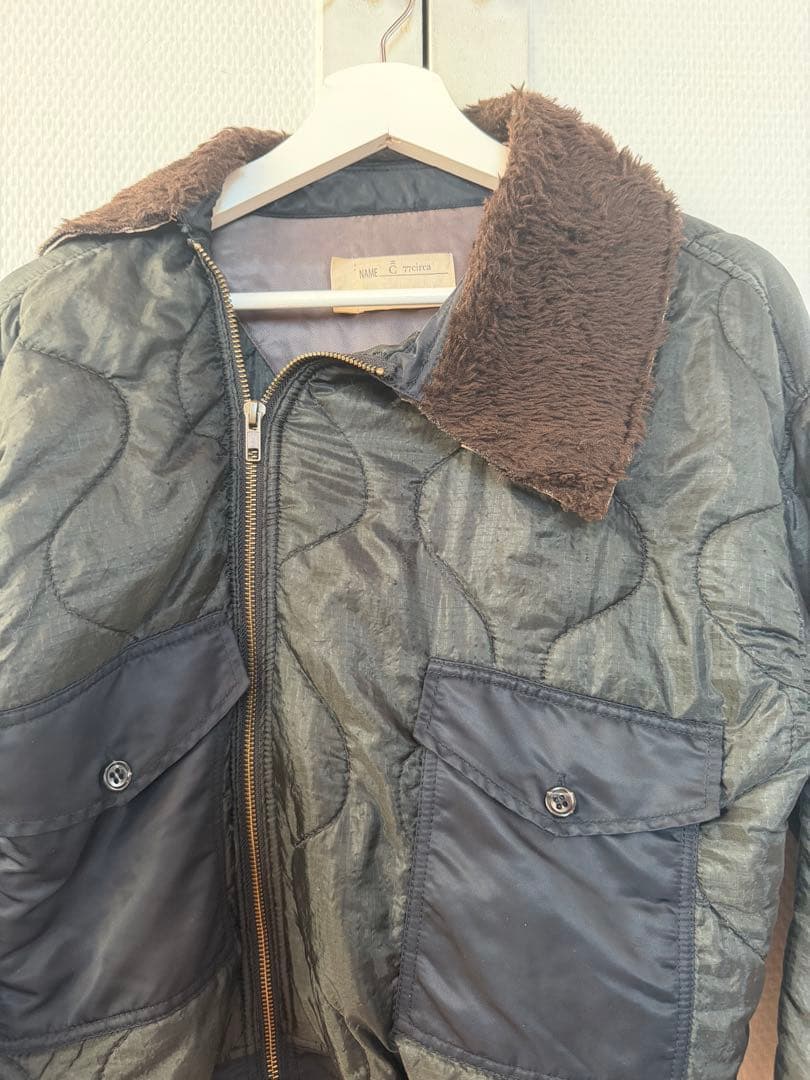 77circa キルティングボンバージャケット　ミリタリージャケット