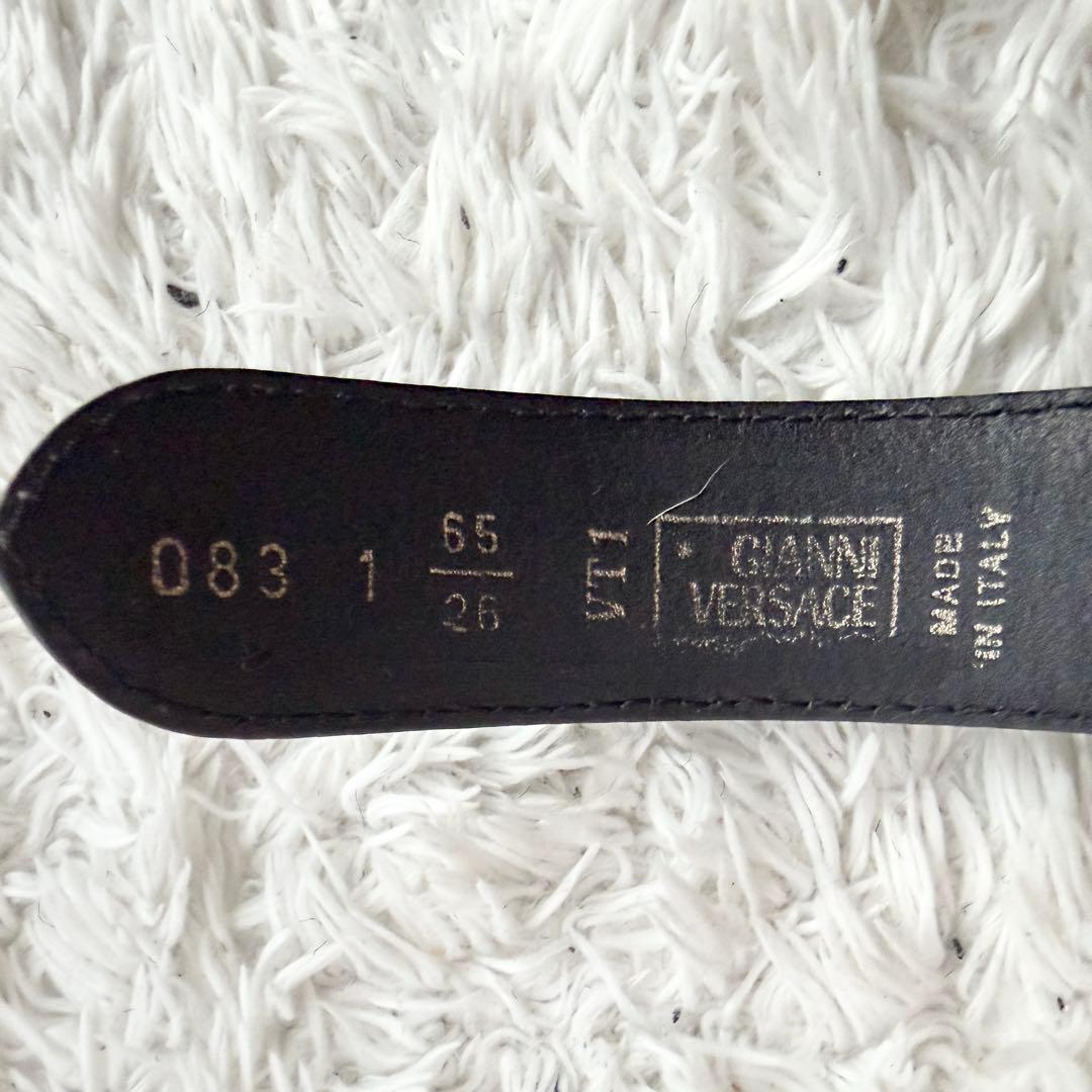 ジャンニヴェルサーチ 2連 メデューサ ベルト ブラック シルバー