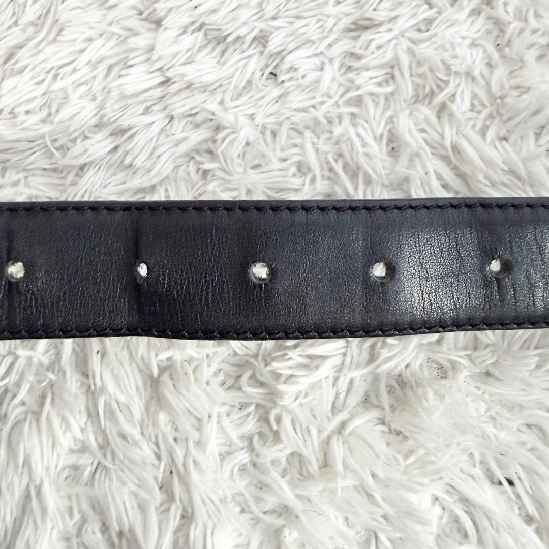 ジャンニヴェルサーチ 2連 メデューサ ベルト ブラック シルバー